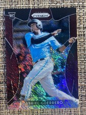 2019 Panini Prizm #262 Gabriel Guerrero Burgundy Shimmer Rookie SP 5/25 Marlins