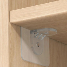 10pcs Sticky Wardrobe Divider Brackets Clear ...