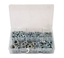 Image of CONNECT 31862 Assorted Assorted Metric Form A Flat Washer Set 800 Pieces Steel