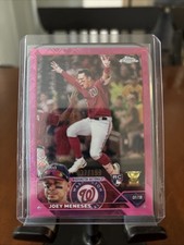 Joey Meneses 2023 Topps Chrome Logofractor Pink Refractor /199 #60 Nationals