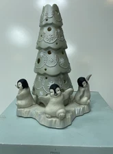 Partlylite Polar Pals Dancing Tealight Holder P90302 Penguins Original Box