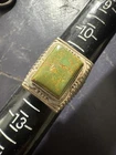 Vintage Silver Green Turquoise Native American Navajo Ring Mens Pawn