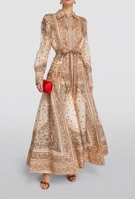 Zimmermann Matchmaker Paisley Print Shirt Dress. Size 0 (6-8au) US 2-4