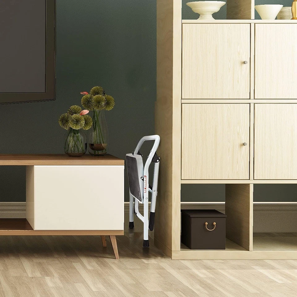 1-Step Ladder Folding Step Stool with Anti-Slip Sturdy and Wide Pedal Steplad... - Image 4 of 4