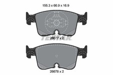 TEXTAR 2667701 Bremsbelagsatz für AUDI VW