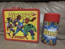 Avengers Assemble Tin Titans Previews Exclusive Lunch Box with Thermos