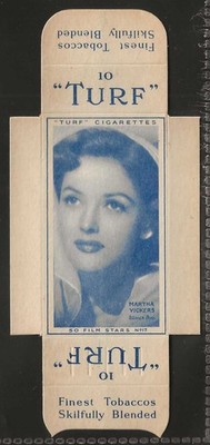 CARRERAS - UNGESCHNITTENER EINZELRASEN DIA-FILMSTARS 1947 - #17 - MARTHA VICKERS 