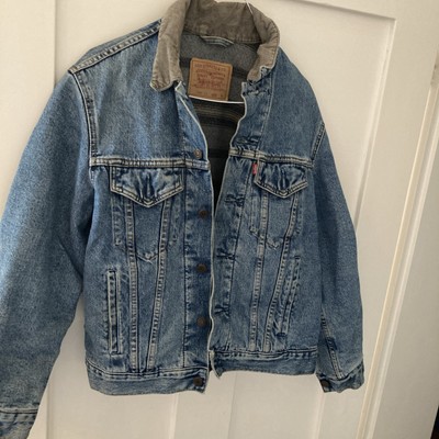 Vintage Levi s Strauss Jeans Jacke 90s Trucker Schnitt Größe S 71168 02