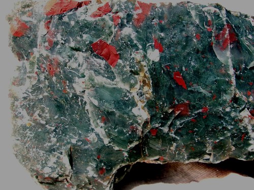 Bloodstone 15 Lbs. 11 oz. South African Seftonite Vulcan Jasper Rough