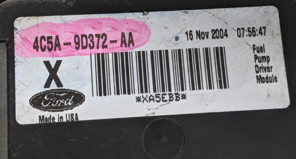 2003-05 Lincoln Aviator bomba de combustível driver módulo de computador controle 4C5A-9D372-AA - Imagem 2 de 2