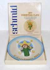 1977 Christmas Plate~Schmid by Berta Hummel~HERALD ANGEL~West Germany