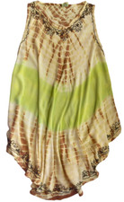 WHISPERS dress/shirt Women's Free Size Sleeveless Tie dye Boho