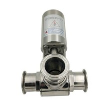 1-1/2'' Φ38 L Type 3-Way Sanitary Tri Clamp Pneumatic Ball Valve SS304