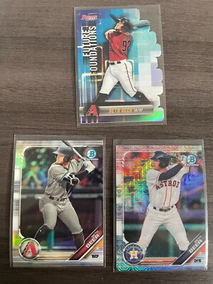 2019 Seth Beer Refractor (3) Bowman Chrome + Mojo + Best Foundations Die Cut