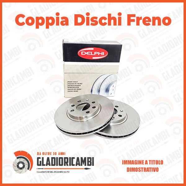 Dischi Freno Fiat Grande Punto Evo 1.3 multijet 1.2 1.4 - Coppia Disco Ventilato