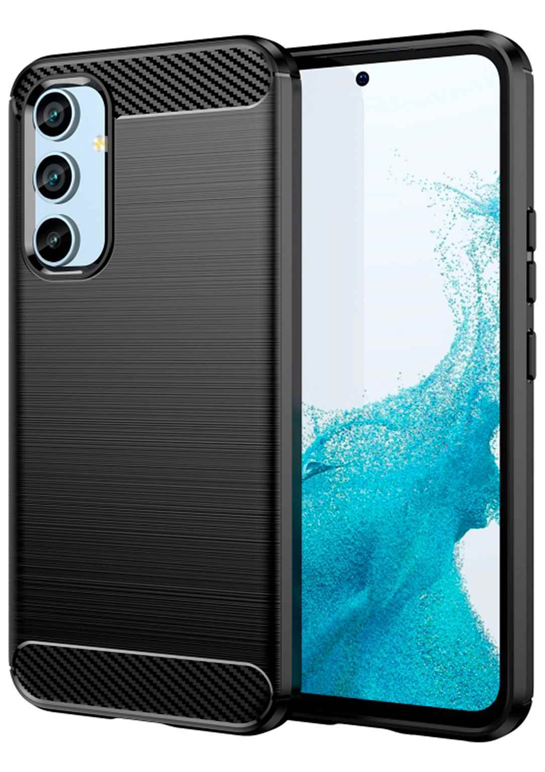 Удобный чехол для Samsung Galaxy A54 5G с дизайном Dünn Schutzhülle Carbon Alu