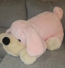 F.A.O Schwarz Penelop Pink Plush Dog 36" Never Uded, Professionally Cleaned 