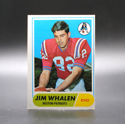 1968 Topps Football JIM WHALEN Card #20 EX-MT Boston Patriots