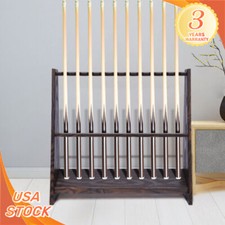 Pool Stick Holder Floor Stand 10 Pool Cue Rack for Billiard Room or Club