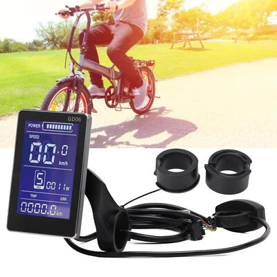 LCD Display Meter Bordcomputer Tachoanzeige 36-48V Für E-Bike Elektrofahrrad - Bild 1 von 4