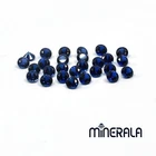 BLUE SAPPHIRE CORUNDUM ROUND FACETED LAB CREATED GEMSTONE 1mm-3.5mm WP02715