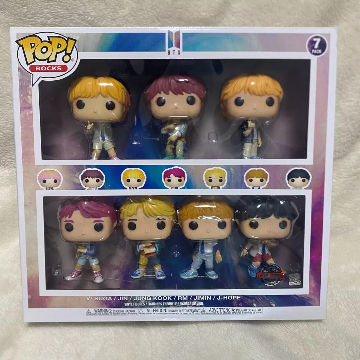 BTS Funko POP Rocks Figure K-Pop 7 Pack Set Barnes and Noble