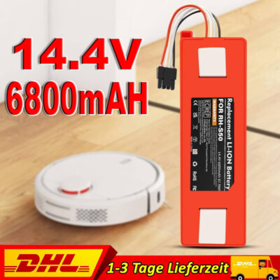 6800mAH für Xiaomi Mi Robo BRR-2P4S-5200S Roborock S50 S51 S55 14,4V Li-ion Akku
