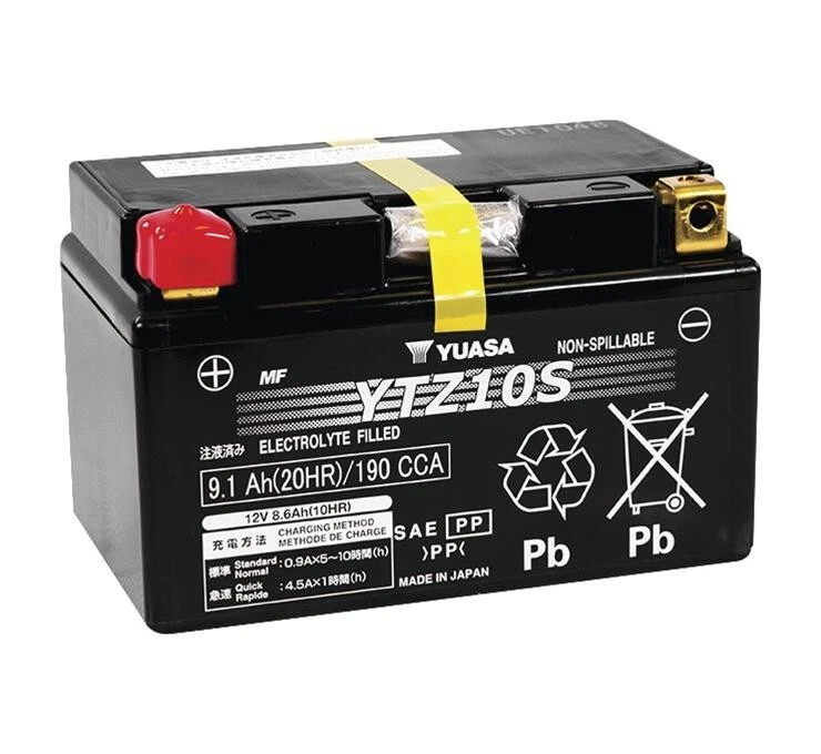 Yuasa YUAM7210A YTZ10S Maintenance Free AGM 12 Volt Battery Foto 2 de 4
