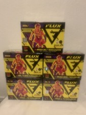 2020-21 PANINI FLUX BASKETBALL MEGA BOX LOT (5) RED CRACKED ICE PRIZMS IN HAND