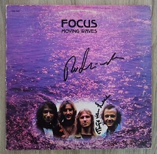 FOCUS Band Signed Moving Waves Vinyl Record LP Thijs Van Leer Pierre Linden RAD