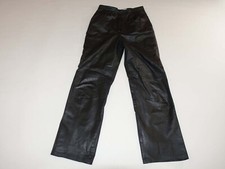 Vintage Saks Fifth Avenue West Bay Women's 100 Leather Pants Size 12 Black