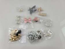 Lot of 11 Butterfly Chain Mickey Bear etc Luxury Metal Shoe Charms 376