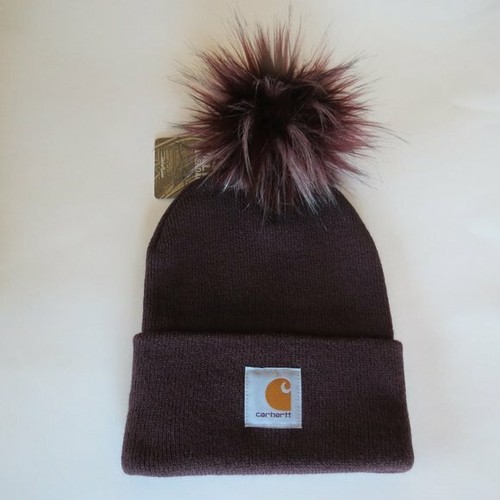 NWT Carhartt Black Cherry Beanie with 