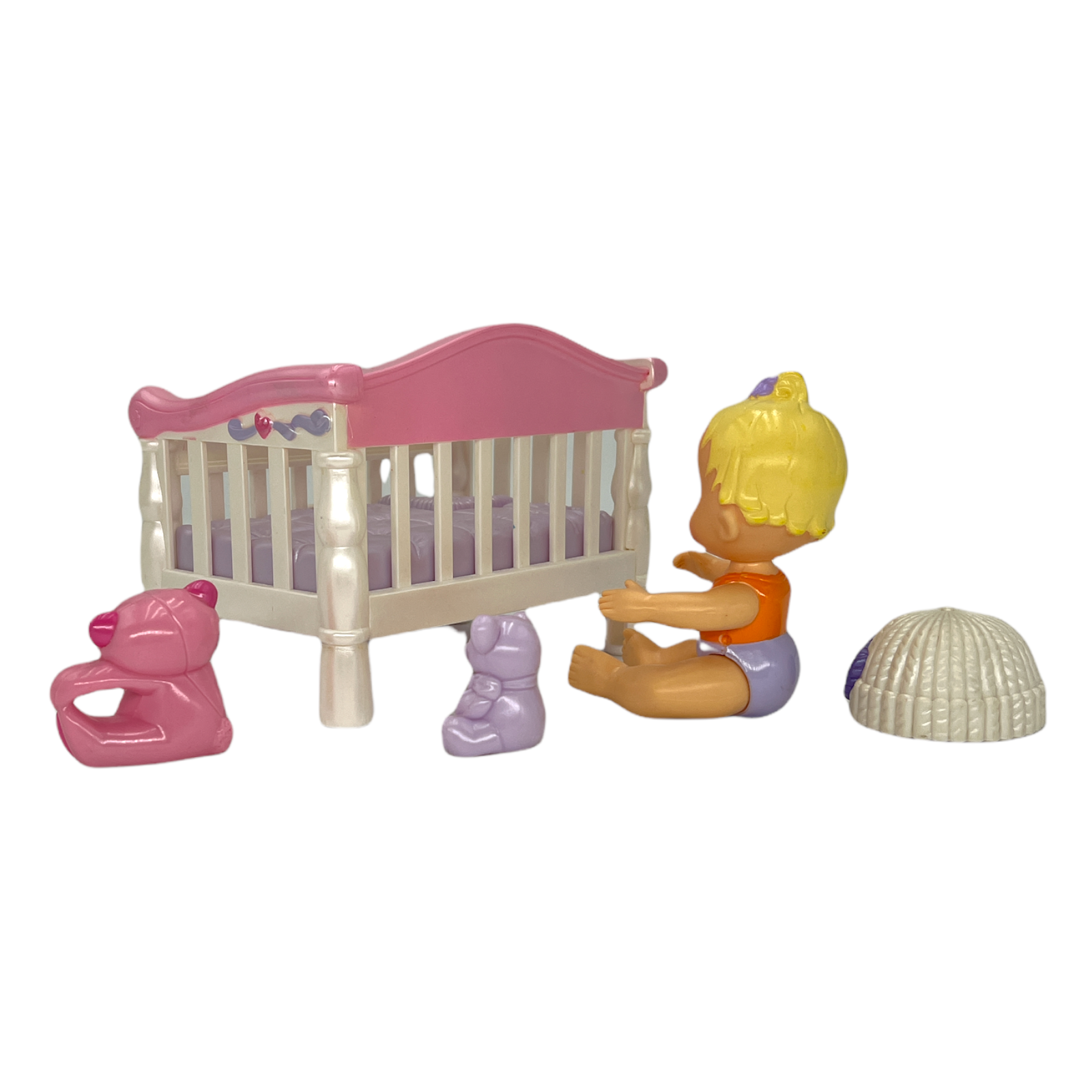 Fisher Price Snap N Style Baby with Crib Hat and Bears | eBay