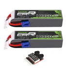 2x Ovonic 14.8V 130C 4S 10000mAh Lipo Battery EC5 With 1-8S Lipo Voltage Tester