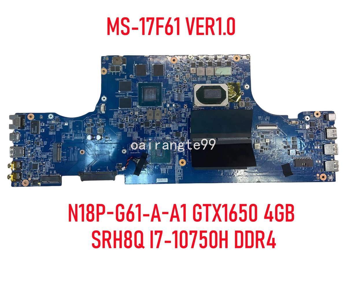 For MSI GF75 MS-17F61 Motherboard SRH84 I5-10300H SRH8Q I7-10750H