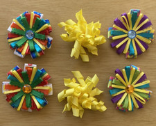 Hair Clips For Spring, Set Of 6, Brand New, Handmade