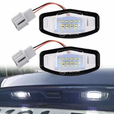 2* White LED License Plate Lights For 7th 8th 9th Gen Honda Civic Car Auto Parts