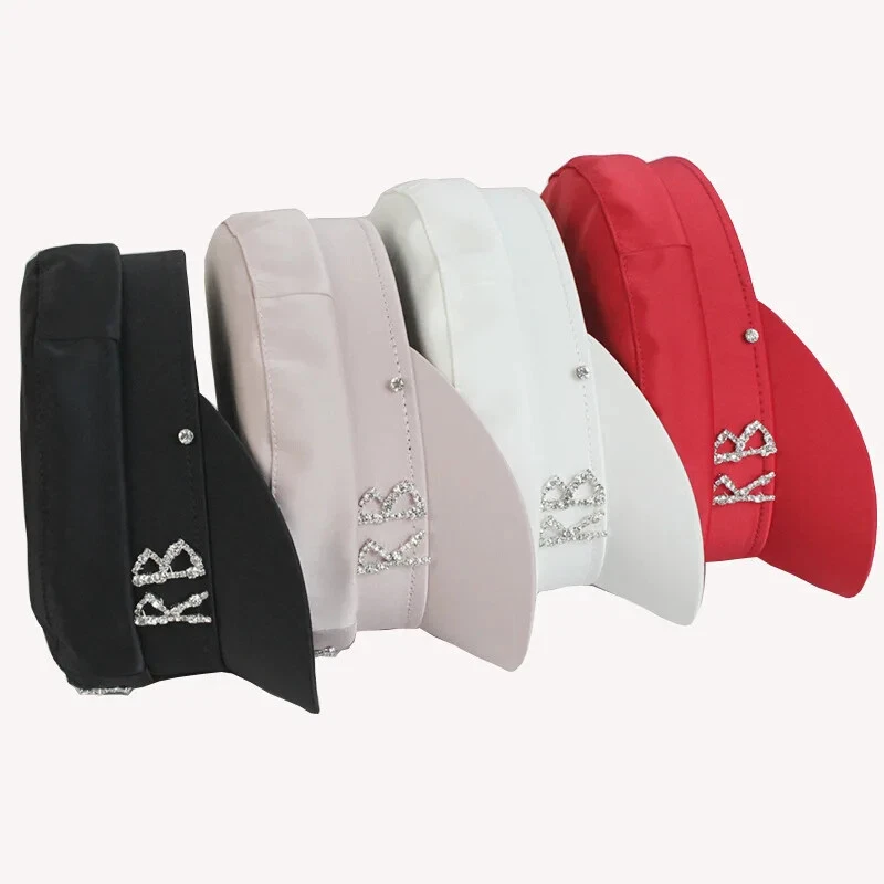 Boné feminino designer marca cetim diamante letra R B jornaleiro chapéu militar plano - Imagem 4 de 4