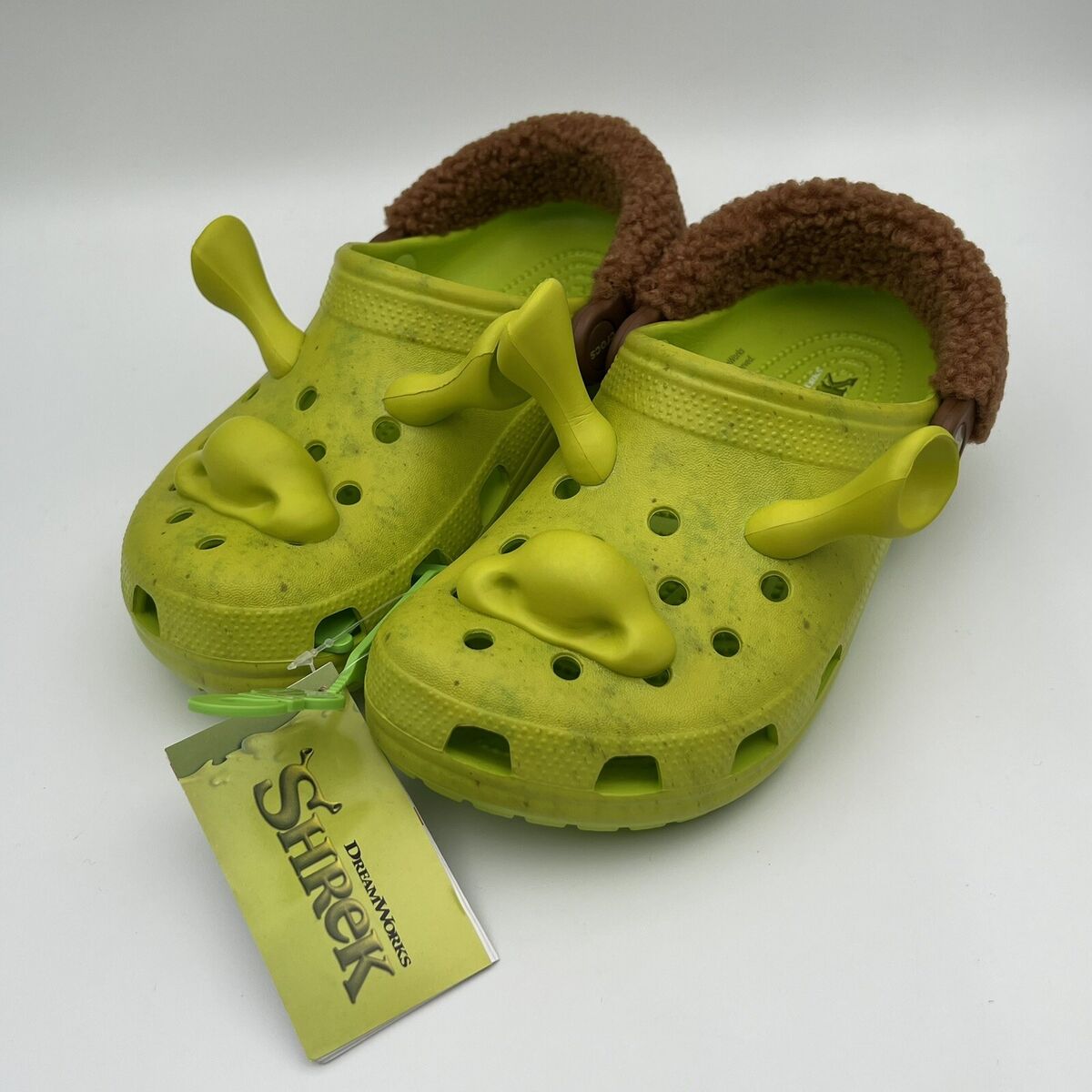 Crocs x DreamWorks Shrek Classic Clog Men Size 8 Woman Size 10 Ogre Green  New