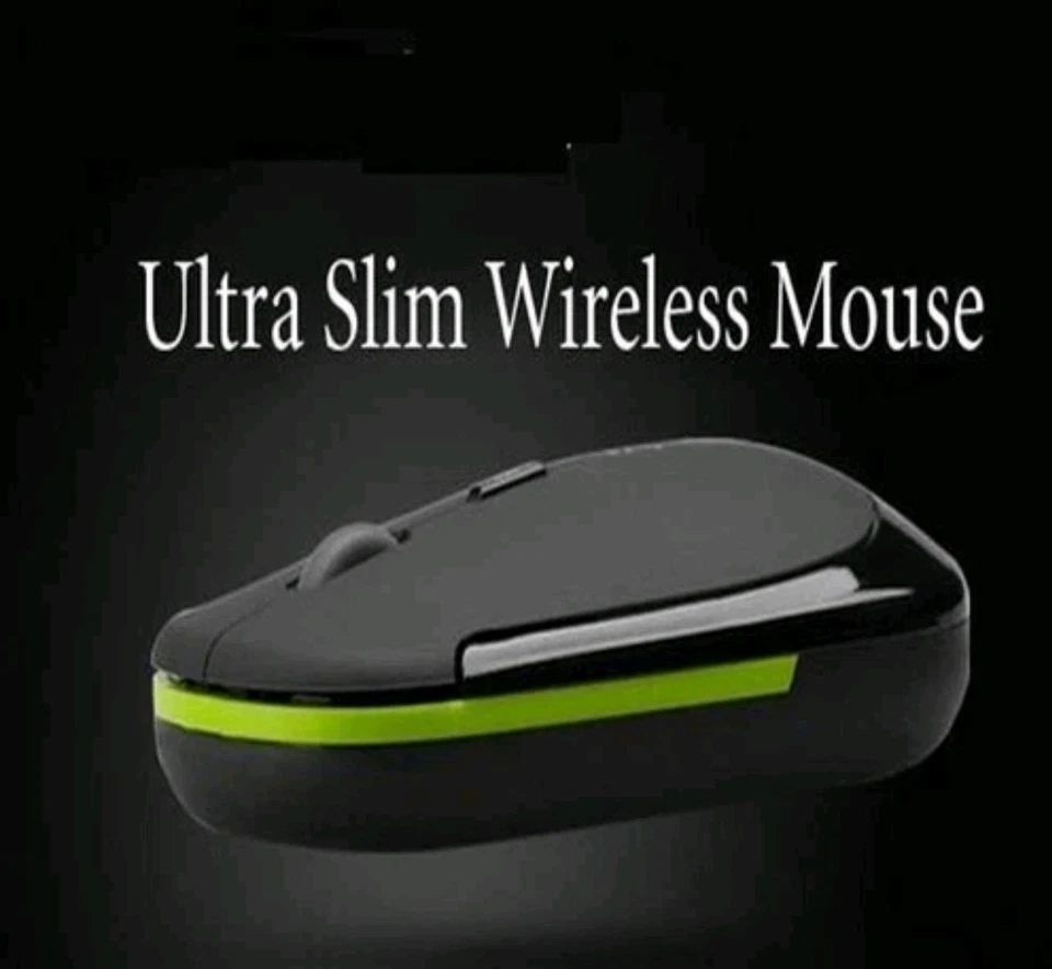 2 X Ultra Thin Optical Wireless Mouse 2.4GHz For PC/laptop BLACK BRAND NEW. - Image 4 of 4
