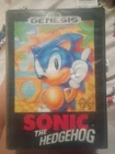 Sonic the Hedgehog (Sega Genesis, 1991) Authentic Game Cartridge In Box.