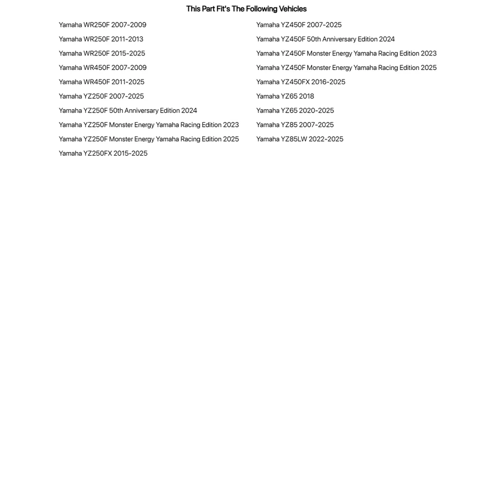 Kit de pernos de triple abrazadera Tusk Titanium azul quemado para Yamaha YZ250F 2007-2025 Foto 2 de 2