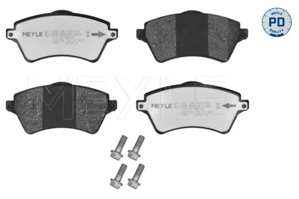Bremsbelagsatz, Scheibenbremse MEYLE-PD: Advanced Performance A 025 236 1517/PD-image