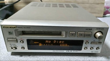 ONKYO Mini Disc Recorder MD-105X Silver High Speed Audio MD Japan Used