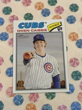 2026 Topps Heritage Owen Caissie Rookie #88 Chicago Cubs RC (E)