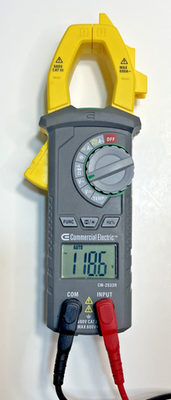 #ad #ad Commercial Electric Model CM 2033R 600V Clamp Meter Amps Volts With Temperature $18.99