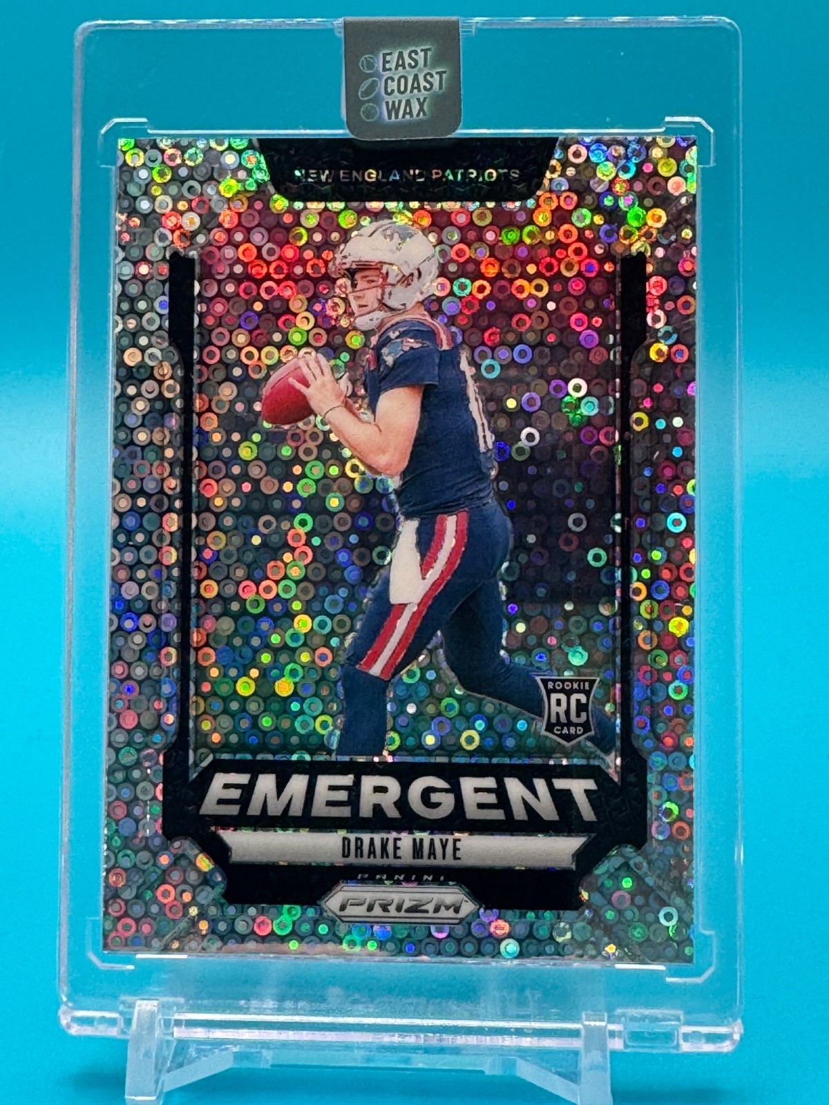 Drake Maye RC Panini 2024 Prizm No Huddle Emergent Rookies Prizm