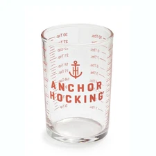 Anchor 5 oz. Measuring Glass, tsp./Tbsp./ml./cup