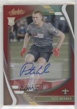 2021 Panini Absolute Rookies Spectrum Red Signatures /100 Pete Werner Auto rf2